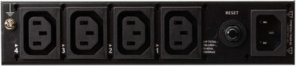 4-Outlet 1U Half-rack eco PDU, Switched by Outlet