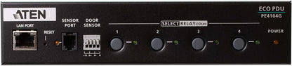 4-Outlet 1U Half-rack eco PDU, Switched by Outlet