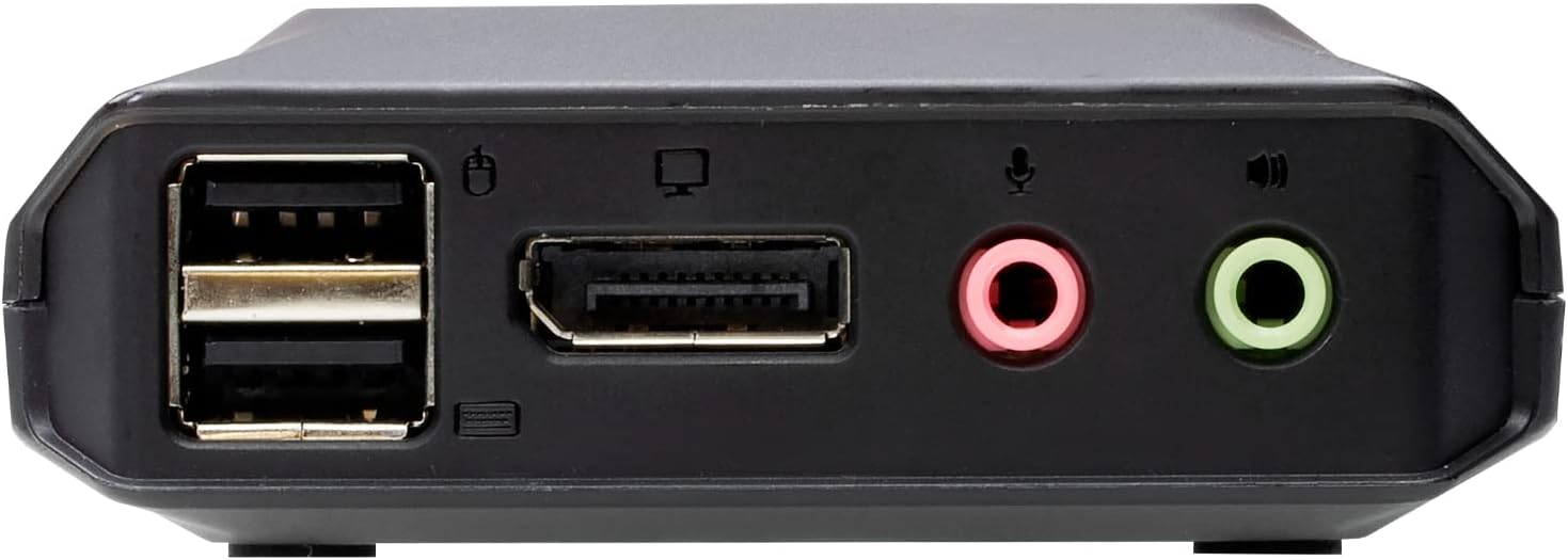ATEN 2-Port USB-C DisplayPort Hybrid Cable KVM Switch