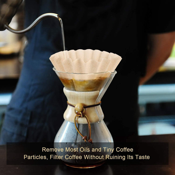 Hundnsney 100 Pieces 1-4 Cups Basket Coffee Filter Basket Filter Disposable Coffee Filter Paper for Home Use