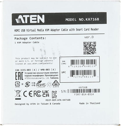Aten KA7168 Cable HDMI/USB Black