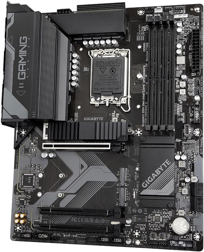 Gigabyte B760 GAMING X Motherboard - Supports Intel Core 14th Gen CPUs, 8+1+1 Phases Digital VRM, up to 7600MHz DDR5 (OC), 3xPCIe 4.0 M.2, 2.5GbE LAN, USB 3.2 Gen 2