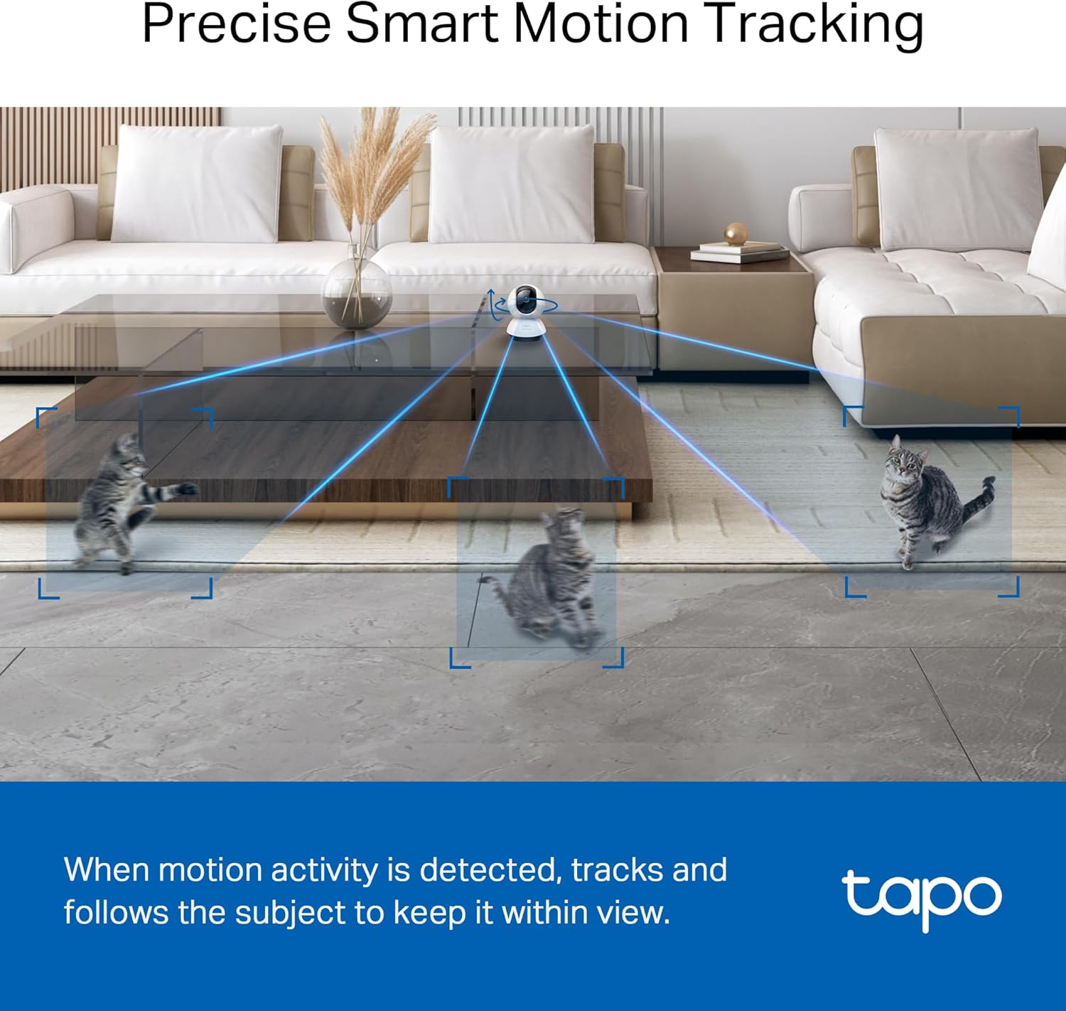 Pan/Tilt AI Home Security Wi-Fi Camera