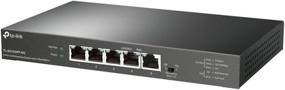 TP-Link 5-Port 2.5G Desktop Switch with 4-Port PoE++, 60W Budget for PoE++ port,123 W for all PoE, Auto Recovery, Compliance with IEEE 802.3af/at/bt, Durable Metal Casing,Plug and Play(TL-SG105PP-M2)