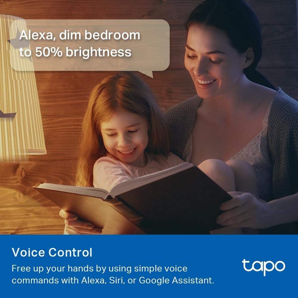 Tapo E27 MATTER Smart Bulb, Energy Monitoring, Advanced Music Sync 1055 lm, 8.6W Smart Light Bulb, Dimmable, Tunable Alexa Light Bulbs, Voice Control with Apple HomeKit, Alexa and Google, Tapo L535E