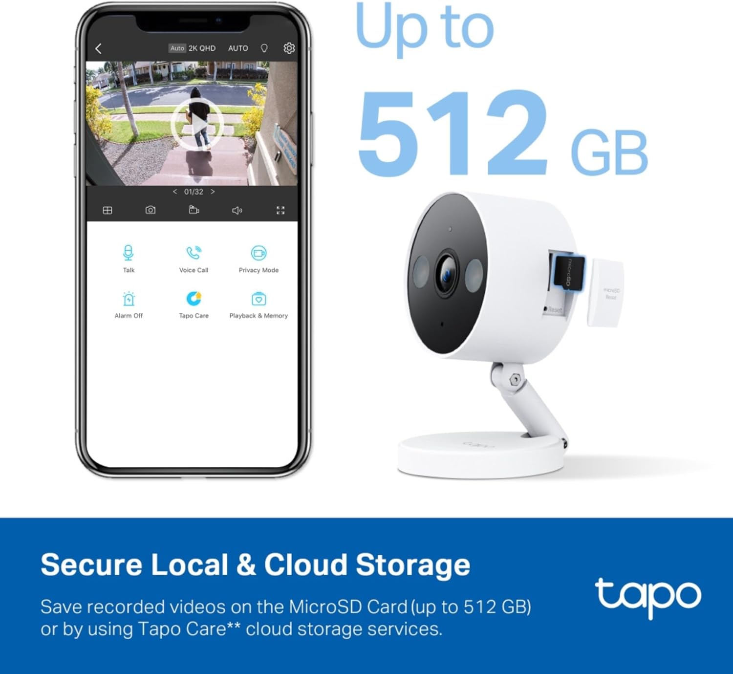 Indoor/Outdoor Home Security WiFi Camera