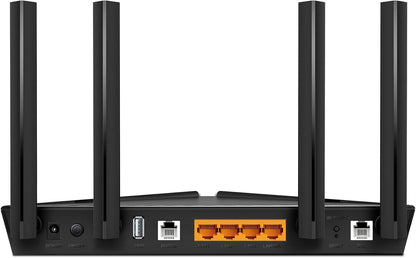 TP-Link AX1800 Dual-Band Wi-Fi 6 Gigabit VDSL/ADSL Modem Router, 1201 Mbps/5 GHz, 574 Mbps/2.4 GHz, 1× USB 2.0，2×2MU-MIMO, VoIP Support, TP-Link Tether App, Versatile Connect (Archer VX1800v)
