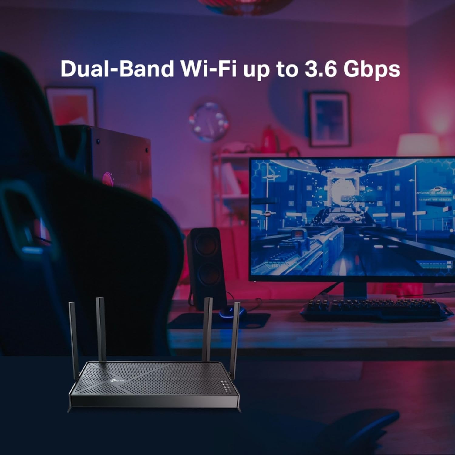 TP-Link Archer BE230 Router WiFi 7 BE3600Mbps, WiFi Router, 2.5G Ports, USB 3.0 Port, Maximized Coverage, VPN Router, Internet Booster Routers, WiFi Booster, HomeShield Security, Easy Setup,EasyMesh