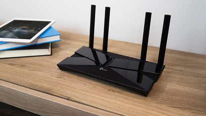 TP-Link Archer AX1500 Router WiFi 6 AX1500Mbps, WiFi Router,Gigabit Ethernet Ports, VPN Router Server, Easy Setup, Internet Booster Routers, WiFi Booster, WPA3 Cybersecurity, Gaming Xbox-PS4-Steam AX1500 WiFi 6