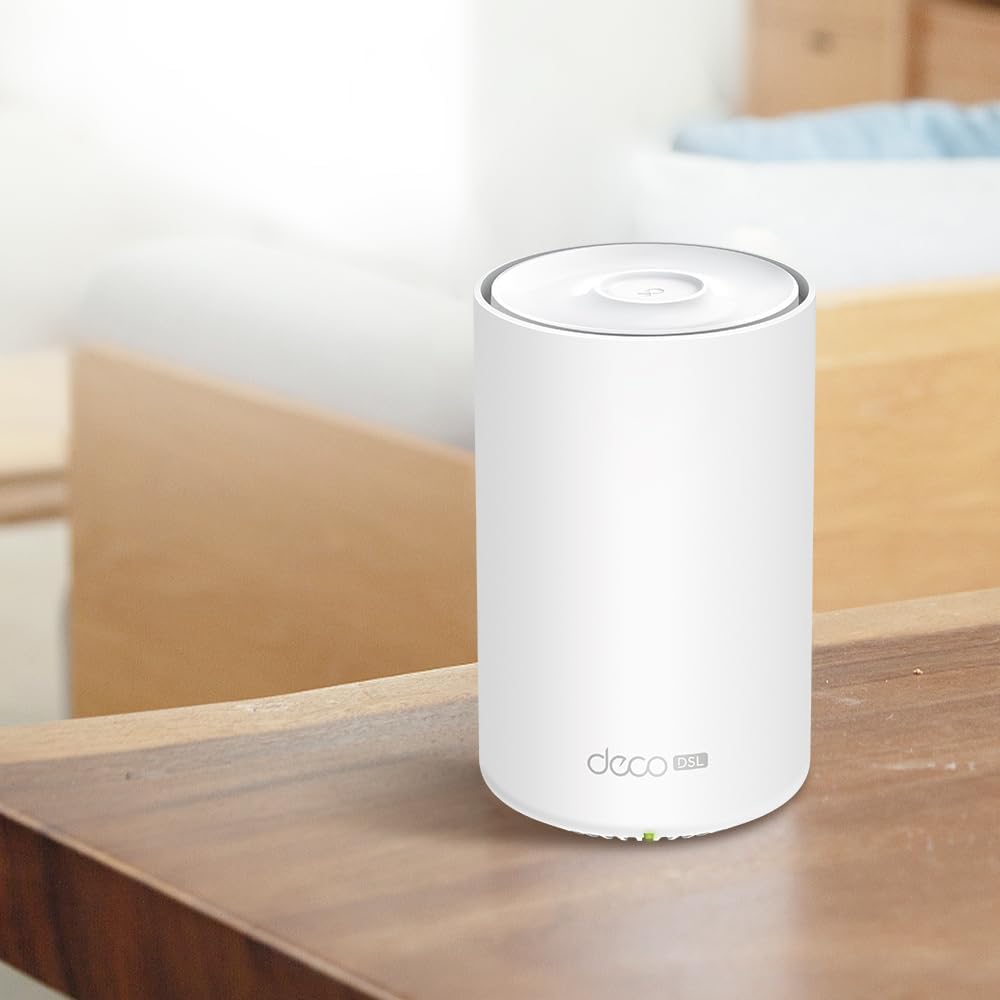 TP-Link AX3000 VDSL Whole Home Mesh Wi-Fi 6 Router, Dual-Band with 4x Gigabit WAN/LAN Ethernet ports, Connect up to 150 devices, Super VDSL2 Speed, HomeShield Security, work with Alexa (Deco X50-DSL) VDSL2|AX3000 Mbps|4 Gigabit Ports|Mesh