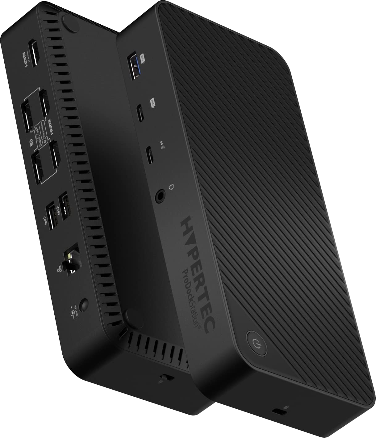 Hypertec 4K/UHD Triple Display 3xHDMI/2xDisplayPort USB-A/USB-C Docking Station, 100W PD - Windows, Apple OS and Chrome OS Compatible