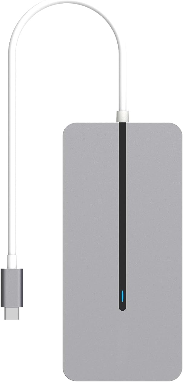 Hypertec ProDockMac - Universal USB-C Dock for Apple MacBook Extended Display with Dual HDMI, Gigabit Ethernet, 2 X USB A, 100W Power Delivery.