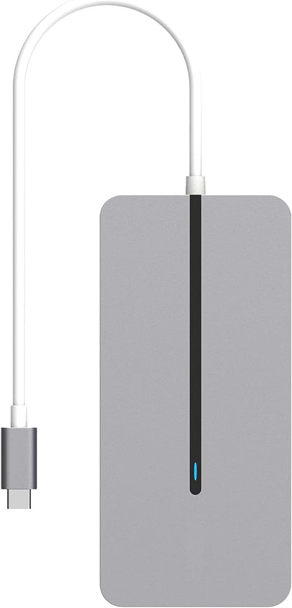 Hypertec ProDockMac - Universal USB-C Dock for Apple MacBook Extended Display with Dual HDMI, Gigabit Ethernet, 2 X USB A, 100W Power Delivery.