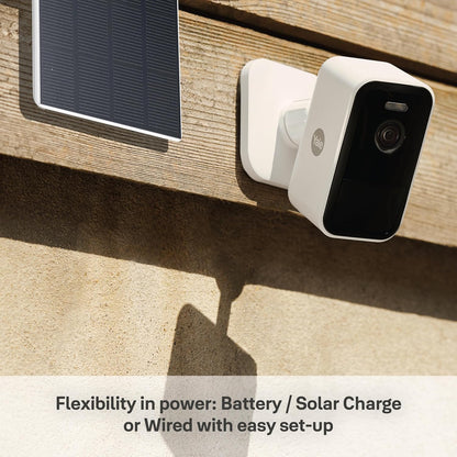 Yale - Solar Panel Charger - Outdoor Usage - Up to 3W Power in Direct Sunlight - Easy Installation - 2m Cable - USB-C Connector - Accessory Compatible with Yale Smart Outdoor Camera