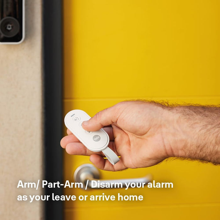Yale Keyfob | Arm, Part-Arm, Disarm | Panic Button | Keylock | Only Compatible with New Yale Smart Alarm