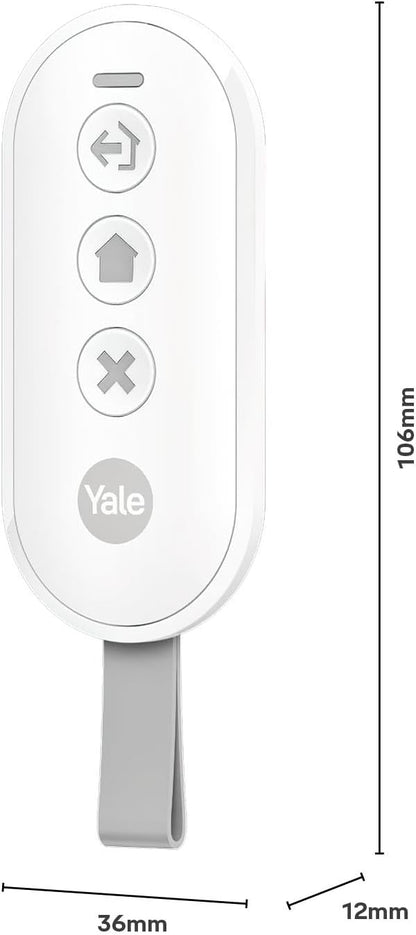 Yale Keyfob | Arm, Part-Arm, Disarm | Panic Button | Keylock | Only Compatible with New Yale Smart Alarm