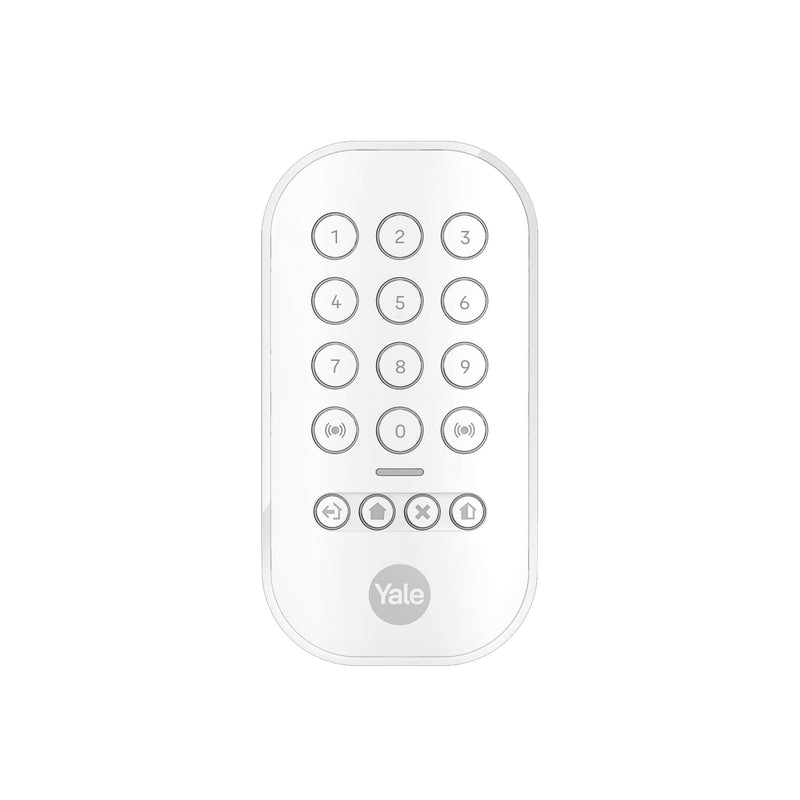 Yale Keypad | Arm, Part-Arm, Disarm | Control 4 Security Areas | Panic Button | PIN Security | Backlit Keys | Only Compatible with New Yale Smart Alarm