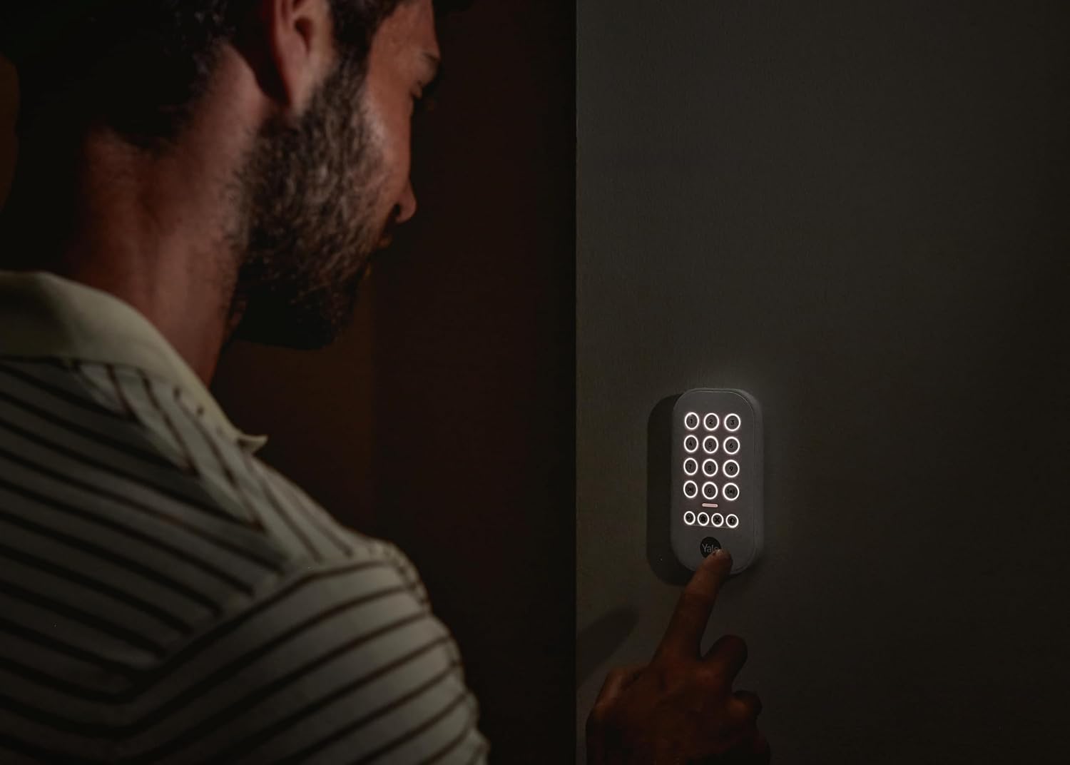 Yale Keypad | Arm, Part-Arm, Disarm | Control 4 Security Areas | Panic Button | PIN Security | Backlit Keys | Only Compatible with New Yale Smart Alarm