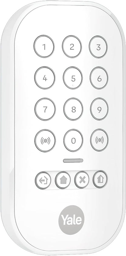 Yale Keypad | Arm, Part-Arm, Disarm | Control 4 Security Areas | Panic Button | PIN Security | Backlit Keys | Only Compatible with New Yale Smart Alarm
