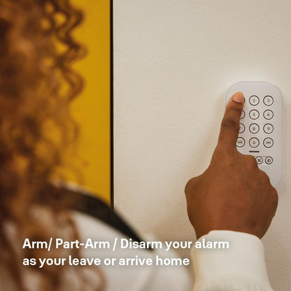 Yale Keypad | Arm, Part-Arm, Disarm | Control 4 Security Areas | Panic Button | PIN Security | Backlit Keys | Only Compatible with New Yale Smart Alarm