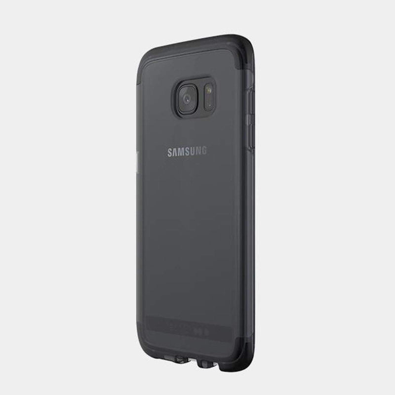 Tech21 Evo Frame Durable Impact Resistant Case Cover with FlexShock Technology for Samsung Galaxy S7 Edge - Smokey/Black