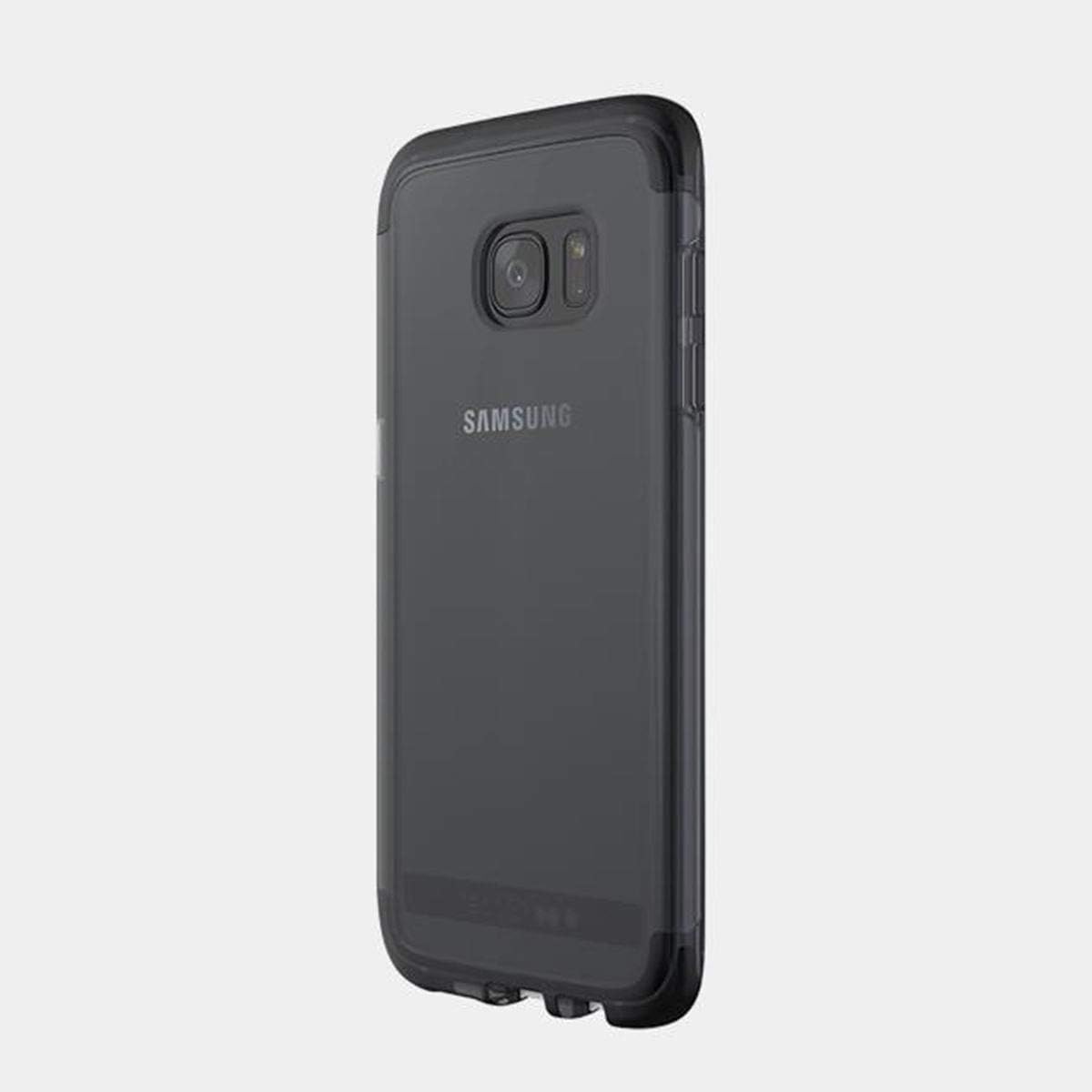 Tech21 Evo Frame Durable Impact Resistant Case Cover with FlexShock Technology for Samsung Galaxy S7 Edge - Smokey/Black