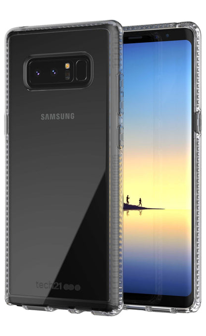 Tech21 T21-5763 Pure Clear Case for Note 8 - Ultra Thin Back Cover with BulletShield Protection - Pure Clear - Transparent Clear/White Pure Clear