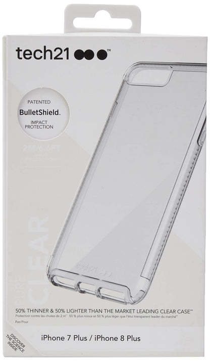 Tech21 Pure Clear - Protective Phone Case for iPhone 7 Plus / 8 Plus - 5.5 inches