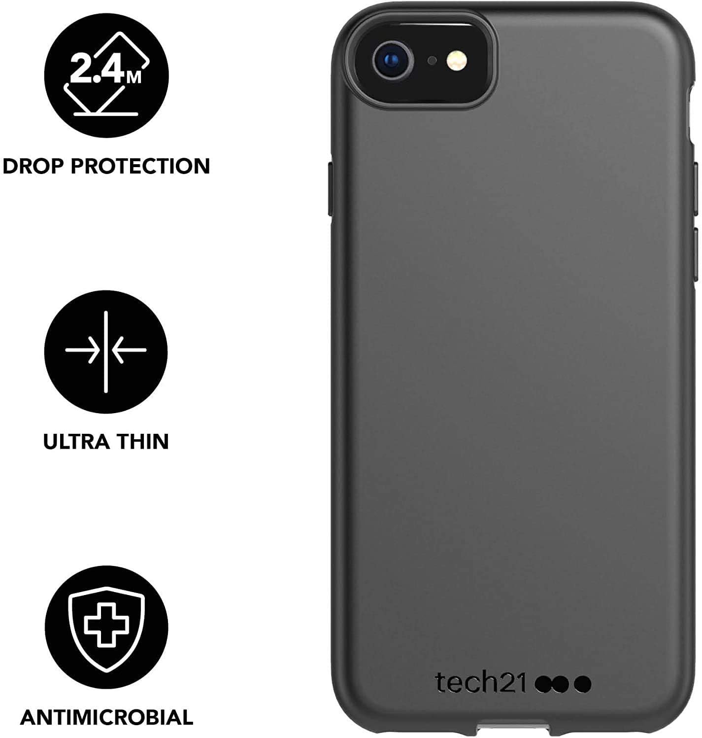 tech21 Studio Colour case for Apple iPhone 6/7/8 Plus - Back To Black