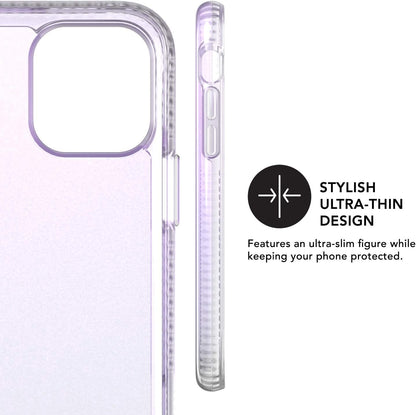 Tech21 Protective Apple iPhone 11 Pro Case Ultra-Thin Iridescent Back Cover with BulletShield - Pure Shimmer - Pink