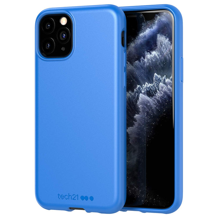 Tech21 Studio Colour Apple iPhone 11 Pro, Lightweight Thin Protective Hardshell Cover - Cornflower blue Cornflour Blue