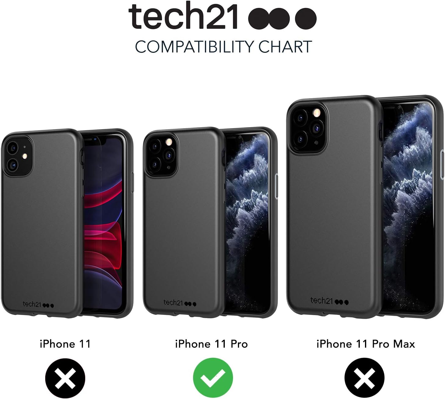 Tech21 Studio Colour Apple iPhone 11 Pro, Lightweight Thin Protective Hardshell Cover - Cornflower blue Cornflour Blue