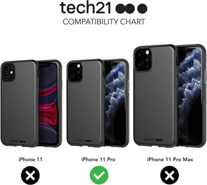 Tech21 Studio Colour Apple iPhone 11 Pro, Lightweight Thin Protective Hardshell Cover - Cornflower blue Cornflour Blue