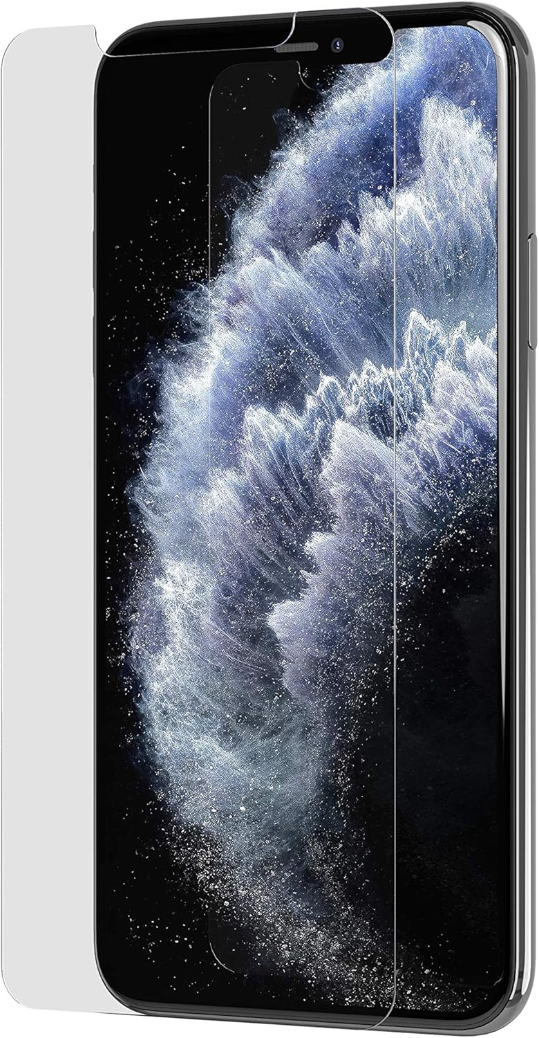 Tech21 Screen Protector Scratch-Resistant Toughened Tempered Glass with BulletShield for Apple iPhone 11 Pro Max - Impact Glass - Clear