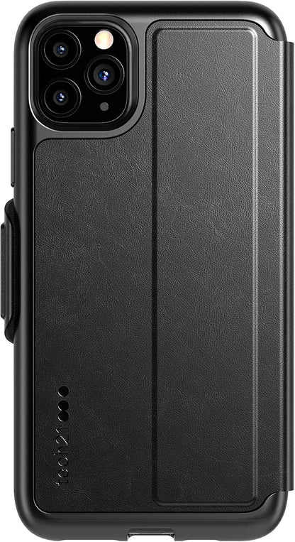 Tech21 Protective Wallet Case for Apple iPhone 11 Pro Max Magnetic Closing Cover with Card Storage - Evo Wallet - Black