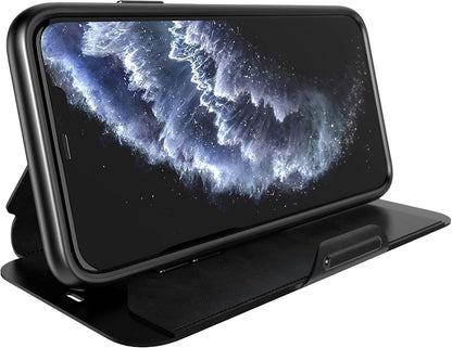 Tech21 Protective Wallet Case for Apple iPhone 11 Pro Max Magnetic Closing Cover with Card Storage - Evo Wallet - Black