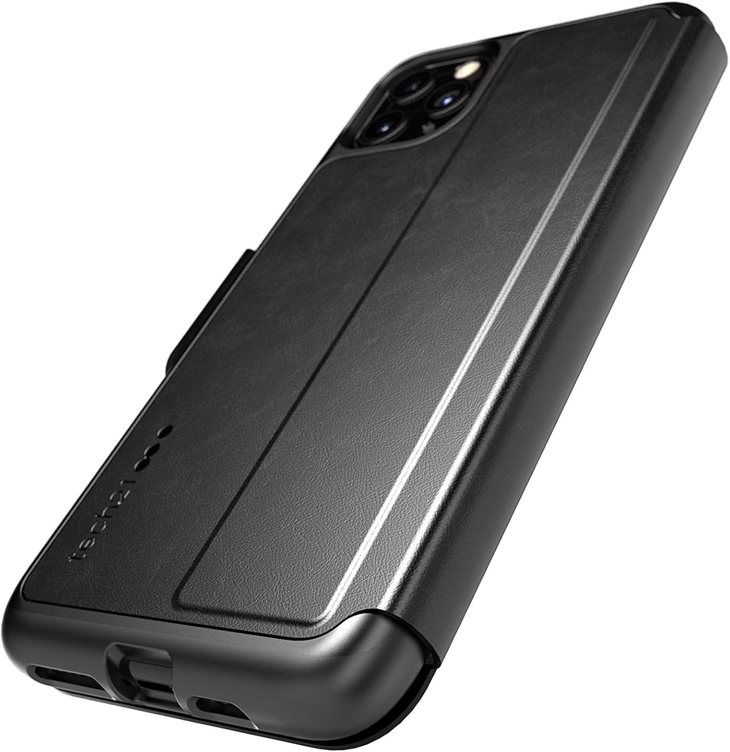 Tech21 Protective Wallet Case for Apple iPhone 11 Pro Max Magnetic Closing Cover with Card Storage - Evo Wallet - Black