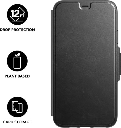Tech21 Protective Wallet Case for Apple iPhone 11 Pro Max Magnetic Closing Cover with Card Storage - Evo Wallet - Black