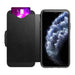 Tech21 Protective Wallet Case for Apple iPhone 11 Pro Max Magnetic Closing Cover with Card Storage - Evo Wallet - Black