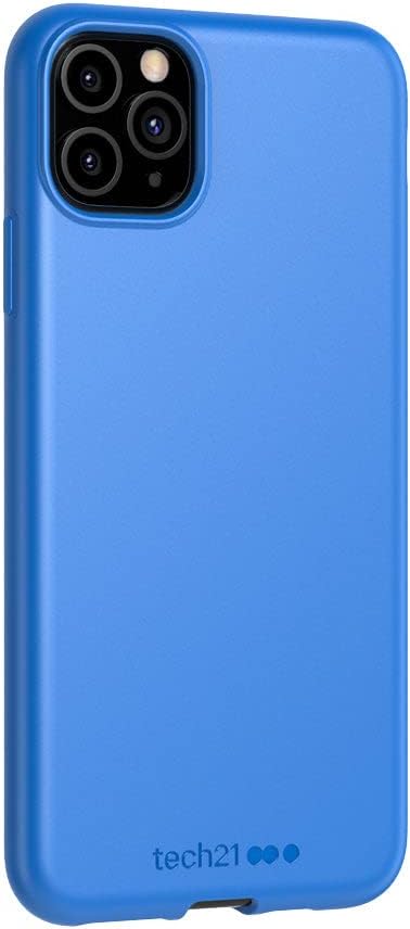 Tech21 Studio Colour Apple iPhone 11 Pro Max, Lightweight Thin Protective Hardshell Cover - Cornflower blue Cornflour Blue