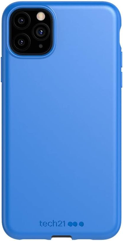 Tech21 Studio Colour Apple iPhone 11 Pro Max, Lightweight Thin Protective Hardshell Cover - Cornflower blue Cornflour Blue
