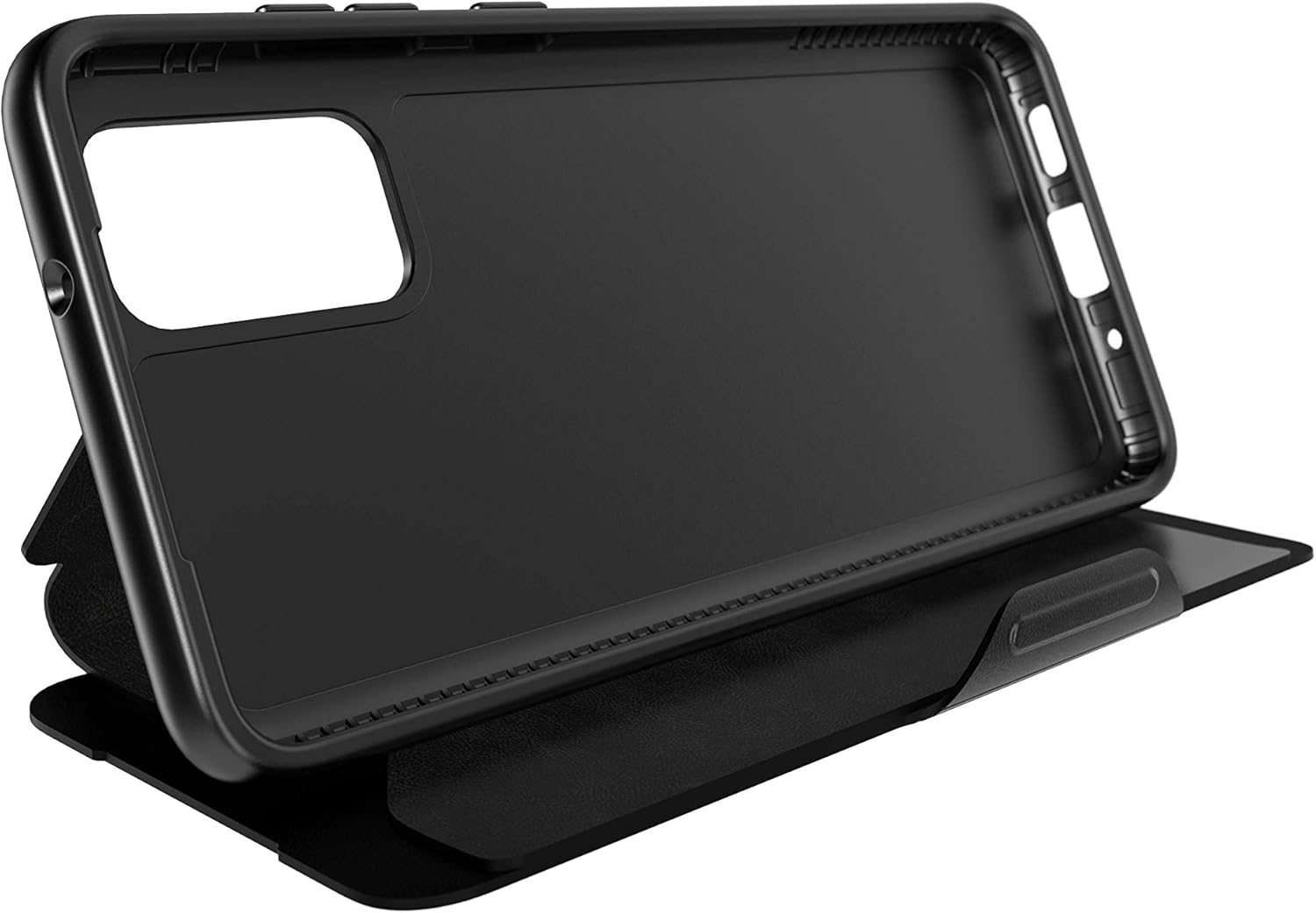 tech21 Protective Wallet Case for Samsung Galaxy S20+ (Plus) Magnetic Closing Cover with Card Storage 3.6 Meter Drop Protection - Evo Wallet - Black Galaxy S20+ Black