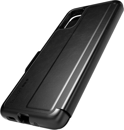 tech21 Protective Wallet Case for Samsung Galaxy S20+ (Plus) Magnetic Closing Cover with Card Storage 3.6 Meter Drop Protection - Evo Wallet - Black Galaxy S20+ Black