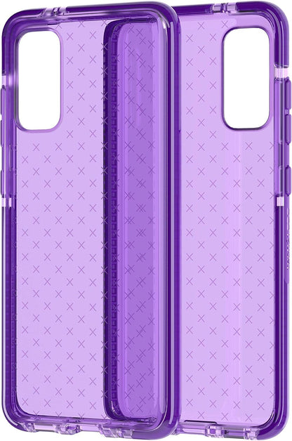 tech21 Evo Check for Samsung Galaxy S20 5G Phone Case - Hygienically Clean Bacteria Fighting Antimicrobial Properties with 12ft Drop Protection, Pansy
