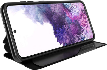 tech21 EvoWallet Phone Case for Samsung Galaxy S20 with Card Storage 3.6 Meter Drop Protection, Black - 6.2 inches