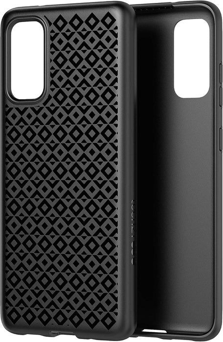 tech21 Studio Design for Samsung Galaxy S20 5G Phone Case with Germ Fighting Antimicrobial Properties and 8 ft. Drop Protection, Black Galaxy S20 Black