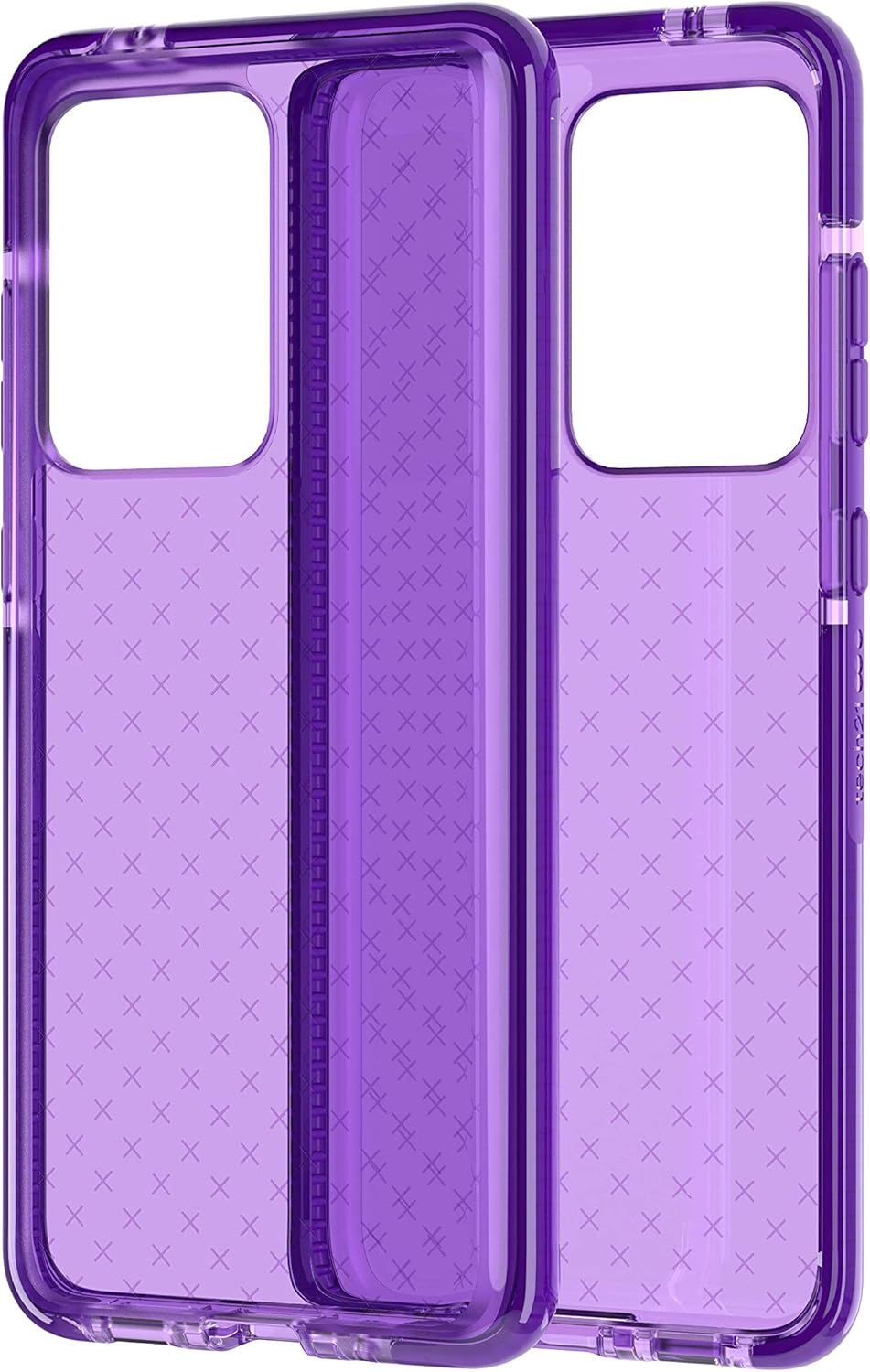 tech21 Evo Check for Samsung Galaxy S20 Ultra 5G Phone Case - Hygienically Clean Germ Fighting Antimicrobial Properties with 12ft Drop Protection, Pansy