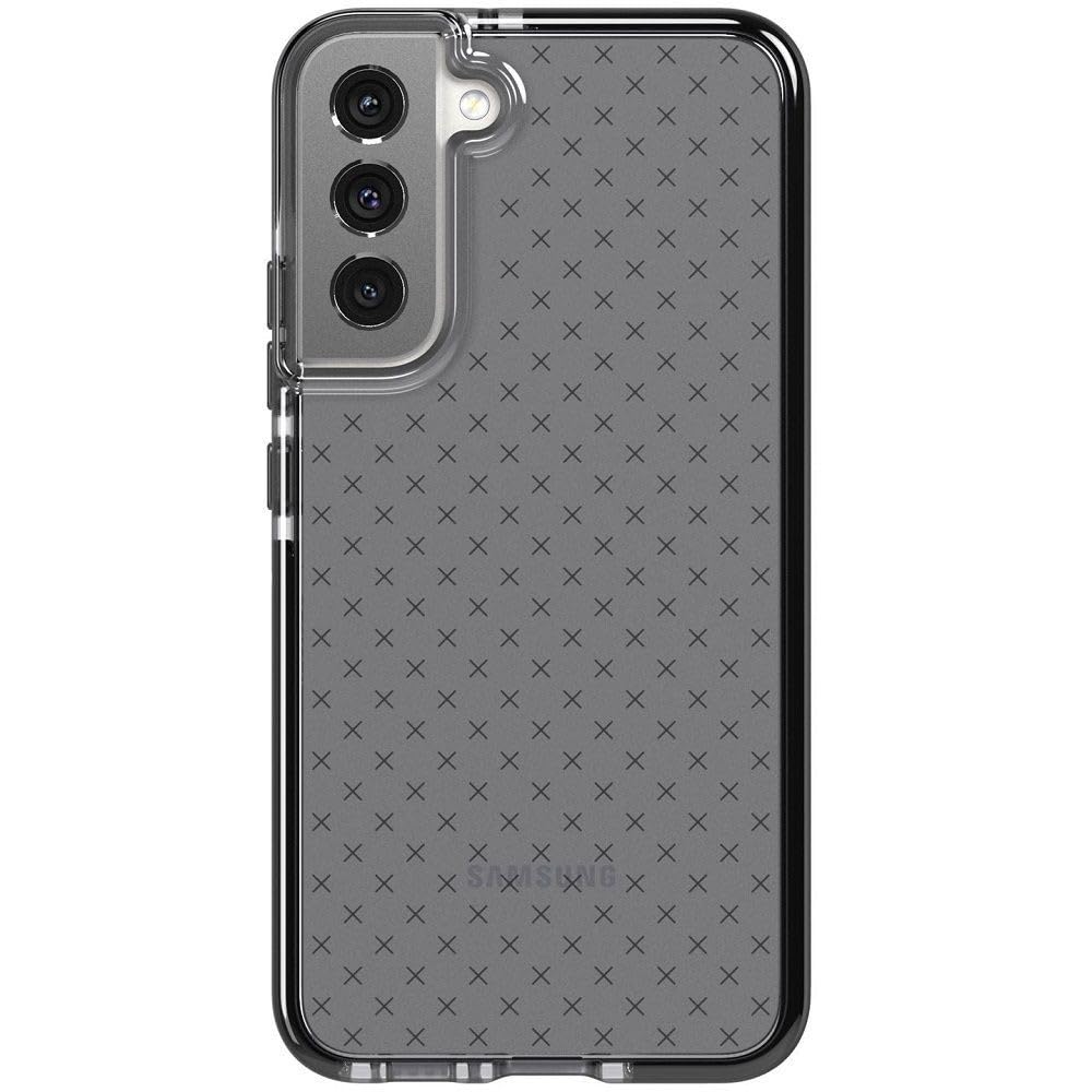 Tech21 Evo Check for Samsung Galaxy S22 Plus – Protective Phone Case with 16ft Multi-Drop Protection Smokey Black Galaxy S22+ Smokey Black
