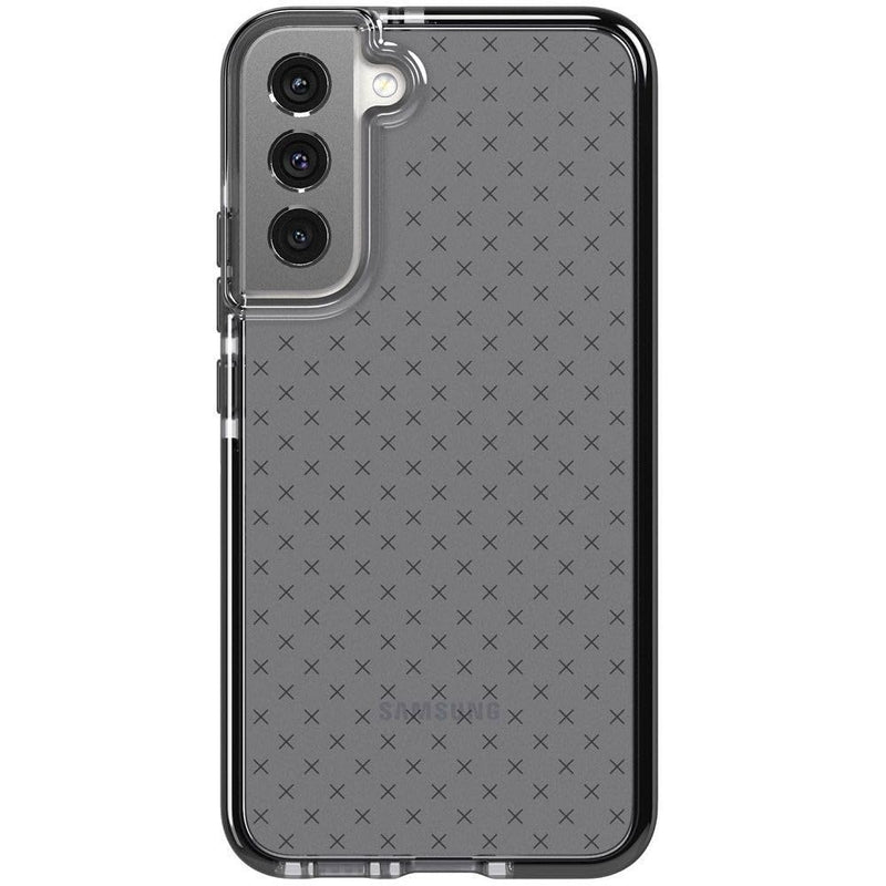 Tech21 Evo Check for Samsung Galaxy S22 Plus – Protective Phone Case with 16ft Multi-Drop Protection Smokey Black Galaxy S22+ Smokey Black