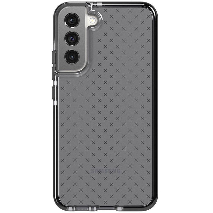 Tech21 Evo Check for Samsung Galaxy S22 Plus – Protective Phone Case with 16ft Multi-Drop Protection Smokey Black Galaxy S22+ Smokey Black